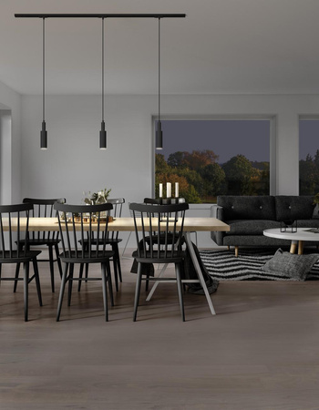 GU10 závesné stropné svietidlo čierne Tracklight Ledvance