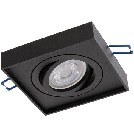 Svietidlo HALOGEN TUBA SPOT na zapustenú montáž Pohyblivé svietidlo Midi GU10 Lumiled Square Black 20mm