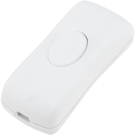 Kolískový spínač s bielym otočným káblom