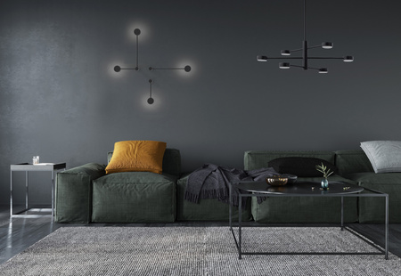 Závesné stropné svietidlo 6x GX53 čierne Moderné ORBIT 7946 Nowodvorski