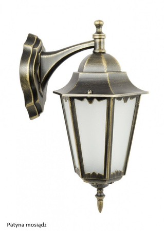 Vonkajšia záhradná lampa fasádna KINKIET LED Retro Classic II K 3012/1/DH E27 Su-Ma