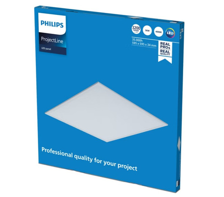 LED panel 60x60 36W 3200lm 4000K White Projetline Philips