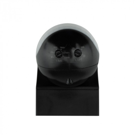 PIR senzor pohybu a súmraku IP44 povrchová montáž čierny 12m 180° CP Ecolight