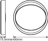 Plafond LED stropné svietidlo Povrchová montáž 34W 1300lm CCT Stmievateľné okrúhle sivé SMART+ WiFi Eye Ledvance