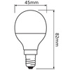 LED žiarovka P45 guľka E14 4,9W = 40W 470lm 6500K studená biela 150° VALUE CLASSIC Osram