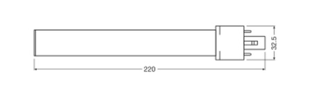 LED žiarivka G23 6W = 11W 700lm 4000K neutrálna biela DuluxEM & AC Ledvance