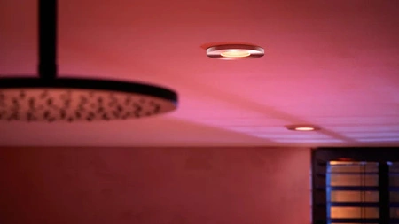 Zapustené svietidlo LED Hermetic IP44 Kúpeľňové svietidlo 4,2 W 400 lm IP44 White a Color Ambiance RGB + TW Chrome Smart SMART Zigbee Bluetooth Xamento Philips HUE