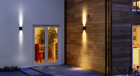 Vonkajšia záhradná lampa LED nástenná lampa 10,5W 550lm 3000K IP44 Endura Ledvance šedá