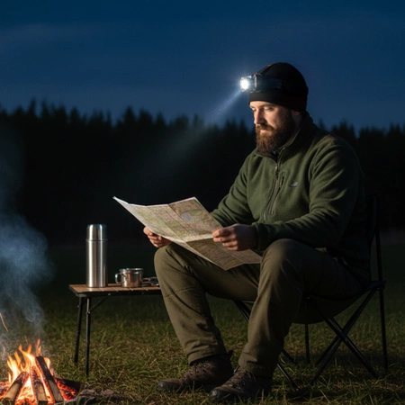 Dobíjací LED svetlomet 5W 370lm 5 módov Micro USB Vodotesný IP65 Videx