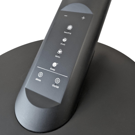 Stolná LED lampa 7W 400lm CCT 120° čierna stmievateľná Optimum Sanico Goldlux