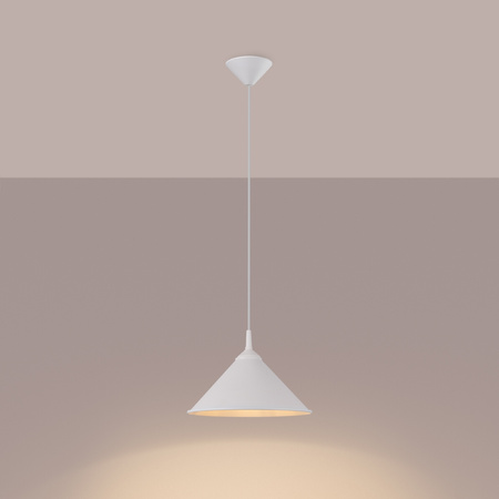 Stropné závesné svietidlo E27 Geometrické biele škandinávske Zuma Sollux