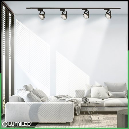 GU10 ES111 čierna VICTUS jednofázové zbernicové svetlo Lumiled