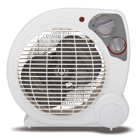 Farelka Stojaci termoelektrický ohrievač s termostatom 2000W Biela Sivá Zephyr Kobi