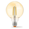 LED žiarovka E27 G95 Sphere 7W = 53W 700lm 2200K teplá biela 360° FILAMENT Amber Dimmable Videx