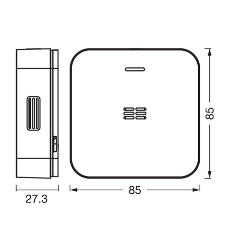 Bezdrôtový vnútorný batériový detektor oxidu uhoľnatého SMART+ WiFi Ledvance
