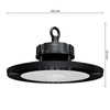 Priemyselná LED lampa 200W 30000lm 5000 Cold 90° Dimmable Black IP65 Masterled