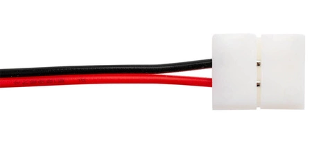 Konektor LED pásu 2PIN 1-stranný nacvakávací s 10 mm káblom