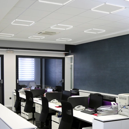 LED svietidlo so zapusteným rámom 40W 3300lm 110°4000K, neutrálna biela Probus Sanico Goldlux