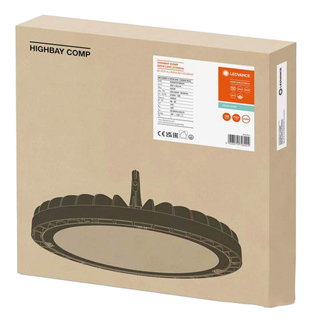 LED priemyselné svietidlo 225W 27000lm 4000K neutrálna biela čierny IP65 IK06 High Bay Compact Ledvance