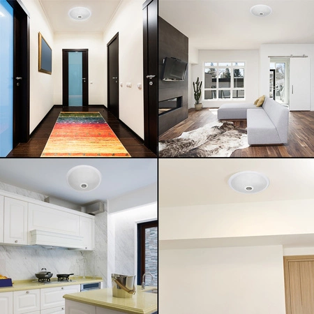 LED stropné svietidlo DALLAS 2x E27 so senzorom pohybu a súmraku