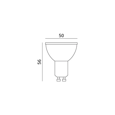 LED žiarovka GU10 reflektor 1W 90lm 4000K neutrálna biela 120° Kobi