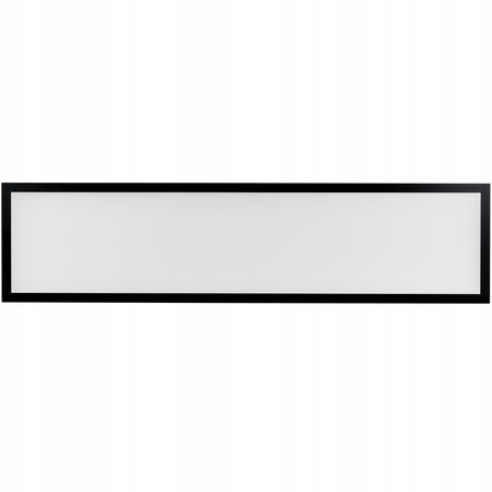 LED panel 120x30 Povrchová montáž zásobníka 50W 4500lm 4000K neutrálna biela čierny Ecolight