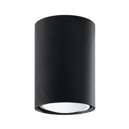 SPOT TUBA GU10 Tubular Black Moderné stropné svietidlo Lagos Sollux na povrchovú montáž