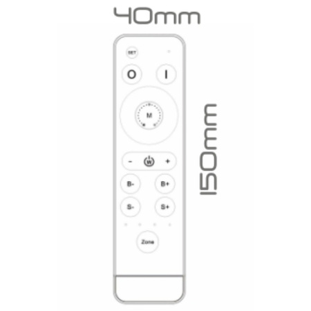 Diaľkové ovládanie pre MONO / CCT / DIM LED pásy 4 zóny Volta ProVero