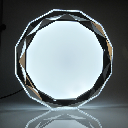 Plafond LED stropné svietidlo 72W 8000lm CCT 120° biely chróm Pilot stmievateľné lesklé Sanico Goldlux