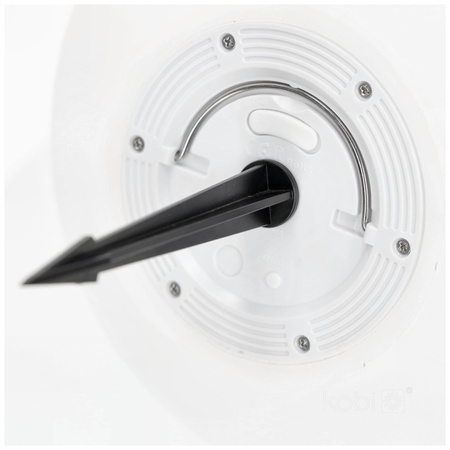 Solárna záhradná lampa LED 3000K + RGB riadená nadzemným okrasným guľovým hrotom 30 cm KOBI