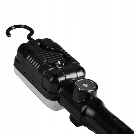 Dielenské LED garážové svetlo 12W 6500K studené na 5m kábli čierne Masterled