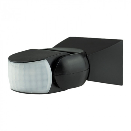PIR senzor pohybu a súmraku IP65 povrchová montáž čierny 12m 180° CP Ecolight