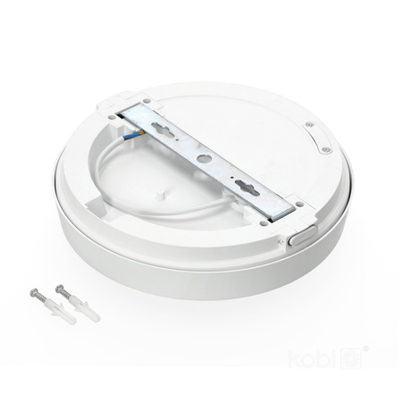 LED stropný plafón vonkajší povrchový 12W 1260lm 4000K 120° biela IP65 Nairos Kobi