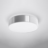 Povrchové stropné svietidlo 4x E27 Plafond Round Grey Minimalist Arena Sollux