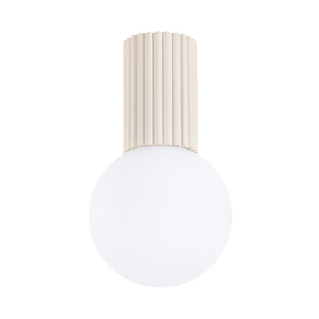 Kúpeľňové stropné svietidlo na povrchovú montáž G9 Round Beige Modern Matte IP44 Halo Sollux