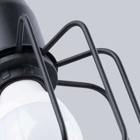 Nástenné svietidlo Nástenné svietidlo E14 Geometric Irregular Black Modern Beluci Sollux