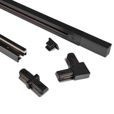 Uhlová prípojka pre 1-fázovú zbernicu čierna Sanico Goldlux