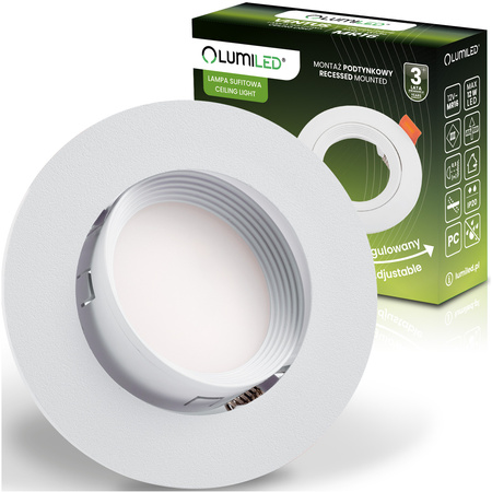 Halogénové svietidlo na zapustenú montáž Kruhové biele GU10 MR16 VENTUS Lumiled