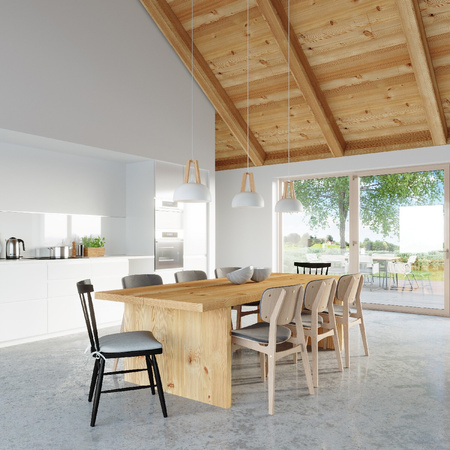 Stropné závesné svietidlo Hanging E27 Round Natural Wood Modern Casco Sollux