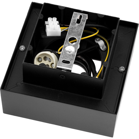 Povrchová montáž HALOGEN Movable SPOT GU10 Square Black AURI LUMILED