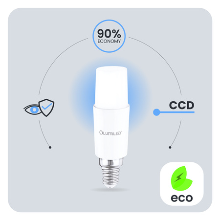 LED žiarovka E14 Tubular T37 10W = 75W 1055lm 4000K neutrálna biela 200° LUMILED
