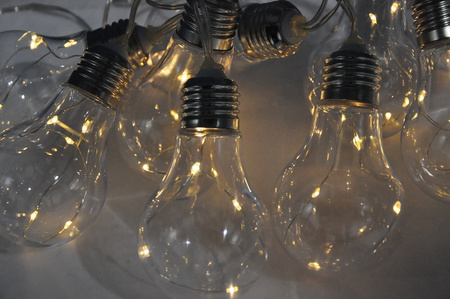 LED žiarovka s napájacím zdrojom Dekoratívna 2,1 W 2700K, teplá biela 20 x LED Transparentná IP44 Smolder Sanico Goldlux