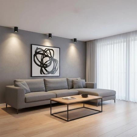 Svietidlo na povrchovú montáž E27 čierne JUPITER Sanico Goldlux