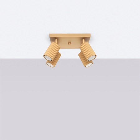 Bodové reflektorové stropné svietidlo Tuba 4x GU10 Gold Carbon Deep Space SL.1564 Sollux