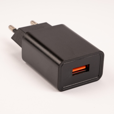 Nabíjačka stolnej lampy 1x USB 5V/1A DC adaptér čierny Lumiled