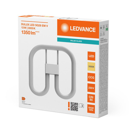 LED žiarivka GR8 13W = 28W 1350lm 3000K, teplá biela Dulux SQ EM & AC Ledvance