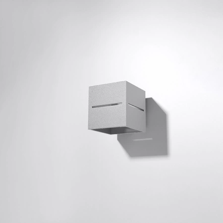 Nástenné svietidlo Wall Cube G9 Square Grey Modern Lobo Sollux