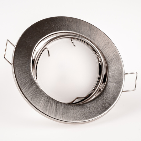 Svietidlo HALOGEN na zapustenú montáž Pohyblivé okrúhle svietidlo AURELI Satin Sheet MR16 GU10