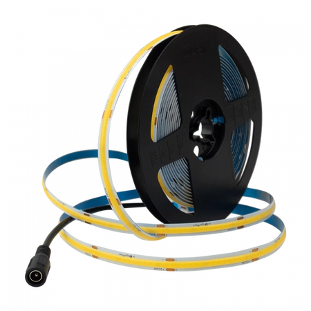 LED pásik COB 7W/m 630lm/m 320LED/m 24V 4000K neutrálna biela IP20 cievka 5m + napájací zdroj + diaľkové ovládanie Ecolight