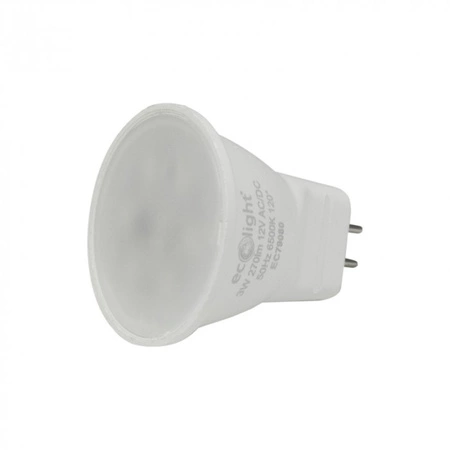 LED žiarovka reflektor MR11 3W 270lm 6500K studená biela 12V Ecolight